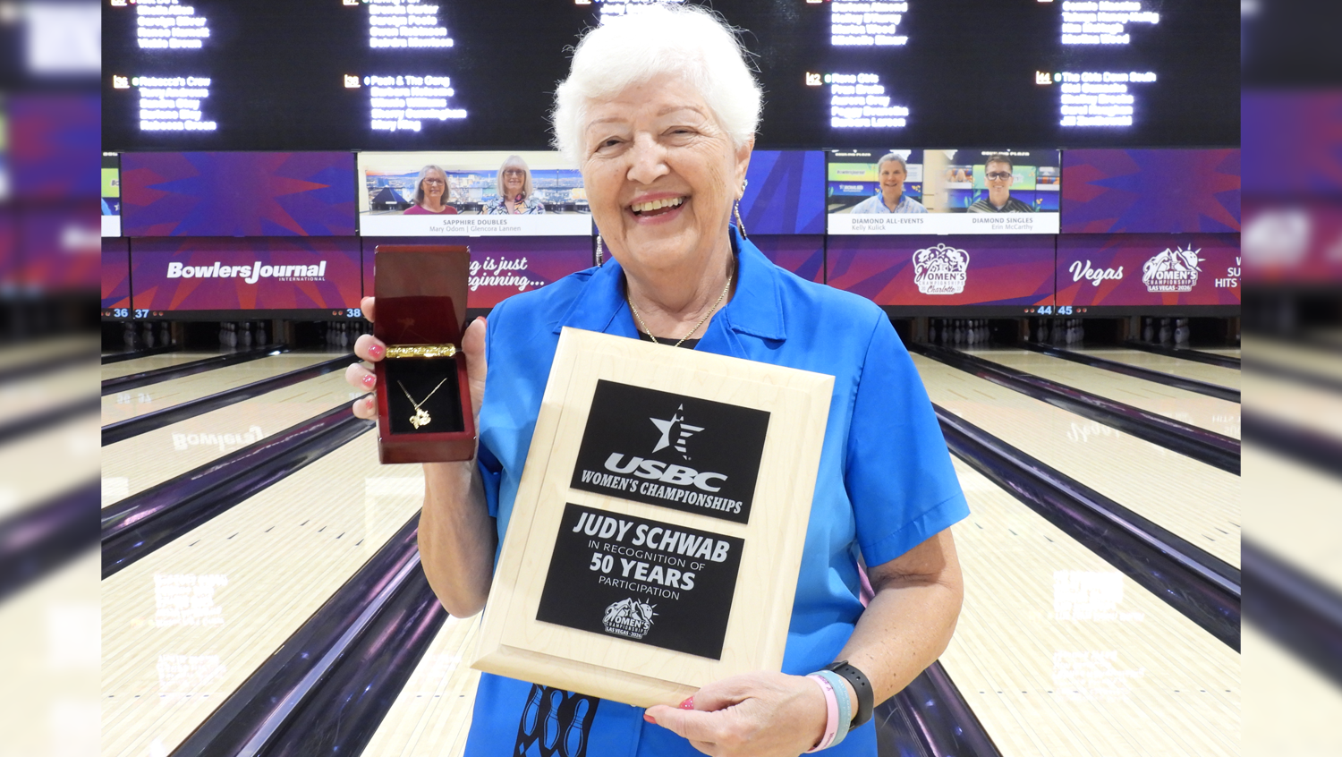 Judy Schwab celebrates 50 years at the USBC Women's Championships